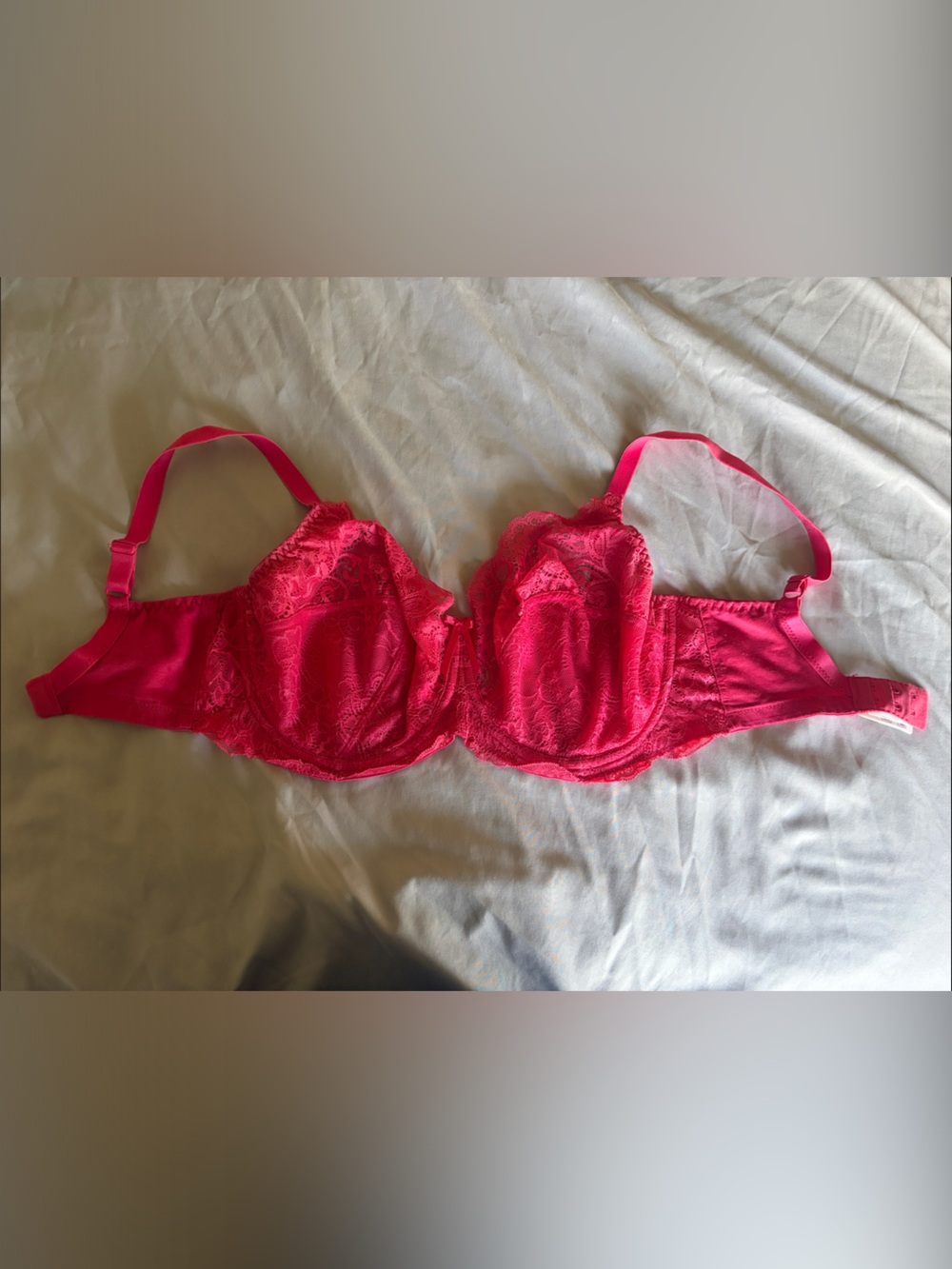 Panache Lace Underwire Bra - Bright Pink